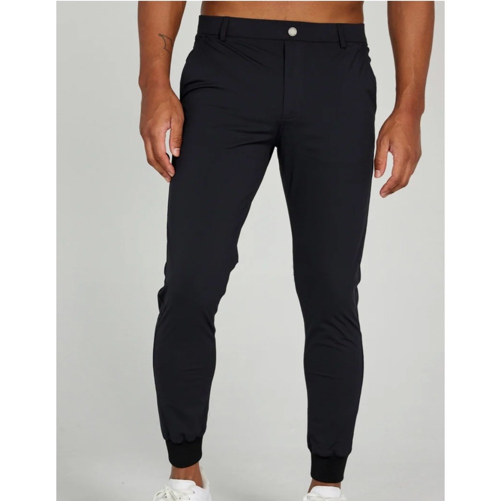 Redvanly Halliday Performance Golf Joggers Black Stretch Athletic Pants Medium